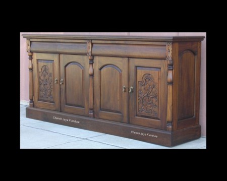 Code: DBT 005-M Name: Chiffonier 4 Drawers Size: W=205 x D=48 x H=90 cm Wood: Solid Mahogany wood.﻿